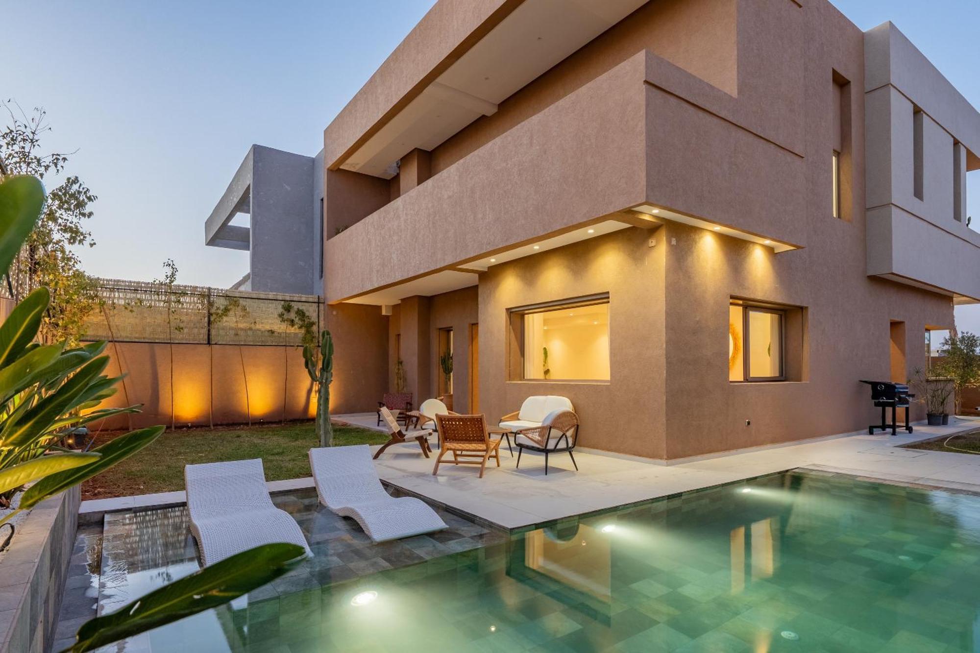 Dar Yas, A 20min Du Centre Avec Piscine Chauffee, Cuisiniere, Chauffeur, Air Hockey, Ping-pong & Jeux De Societe *