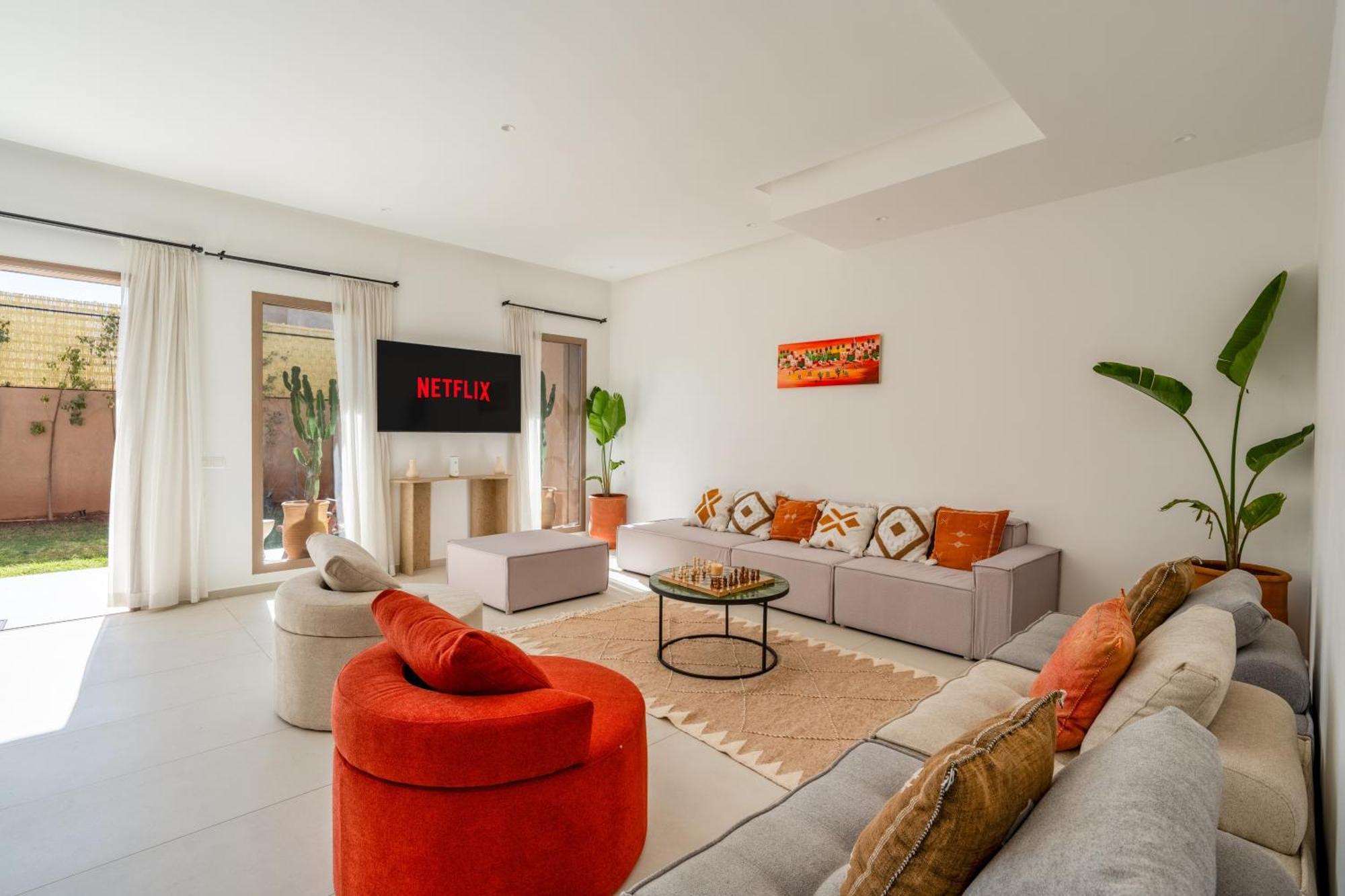 Dar Yas, A 20min Du Centre Avec Piscine Chauffee, Cuisiniere, Chauffeur, Air Hockey, Ping-pong & Jeux De Societe *